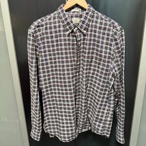 J. Crew checkered button-down shirt. Size XL. Slim Untucked fit.